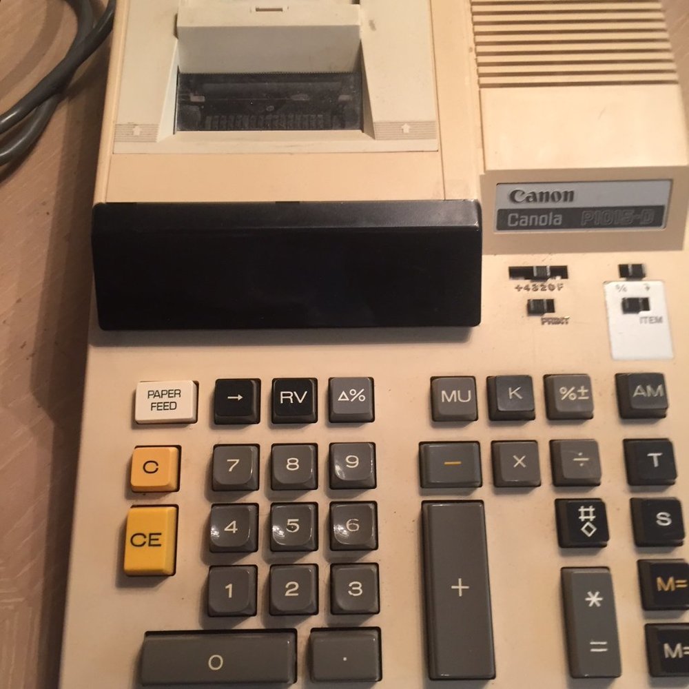 CANON MACHINE-MULTI FUNCTIONAL-ADD, SUBTRACT, DIVIDE, MULTIPLY.